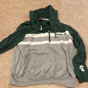 Michigan state quarter zip hoodie. Size XL. COLOSSEUM BRAND